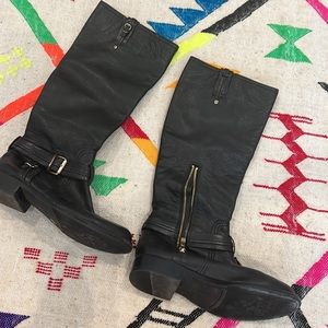 Vince Camuto black riding boots